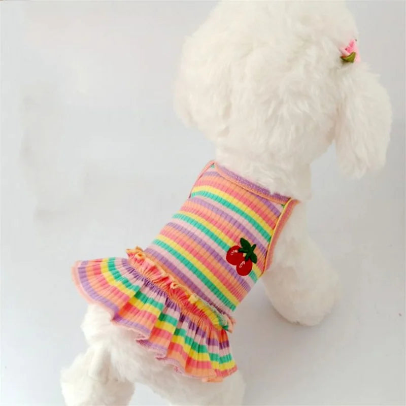 Fancy Summer Dress for Small Dogs