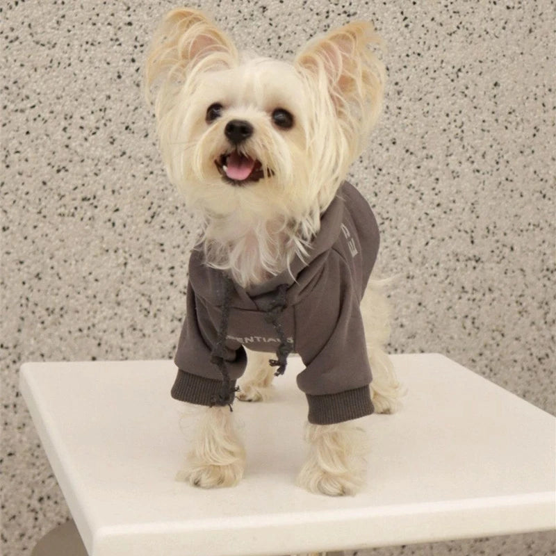 Fleece-Lined Hoodie for Small Dogs