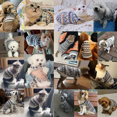 Turtleneck Knitted Sweater for Pets