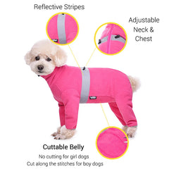 Reflective Fleece Jumpsuit for Dogs