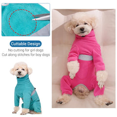 Reflective Fleece Jumpsuit for Dogs