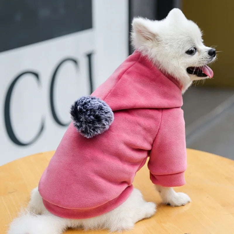 Fleece Hooded Winter Coat for Pets