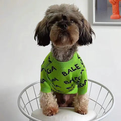 Knitted Letter Sweater for Pets